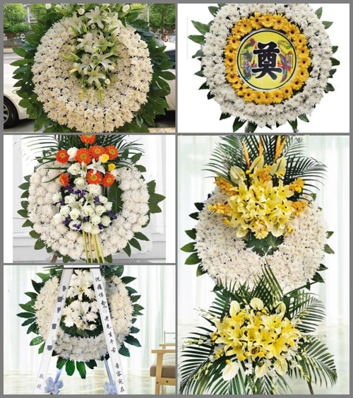 河南南阳社旗县陌陂乡谢庄村花圈速递